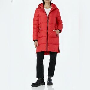 Karl Lagerfeld Vibrant Red Puffer Jacket